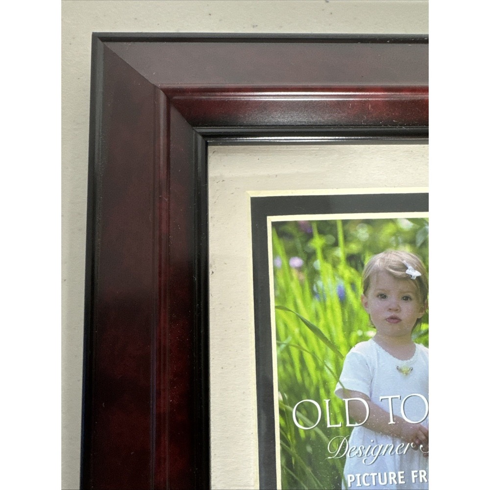 Vintage photo frame "Old Town " Solid hardwood Designer Series Mahogany 5x7/4x6
